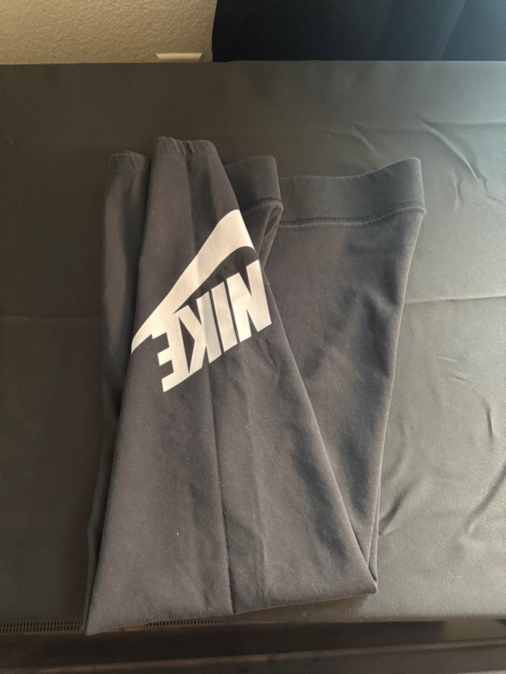 Nike Black Joggers with White Swoosh Logo